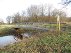 Houten brug wandelroute Aalden / Zweeloo